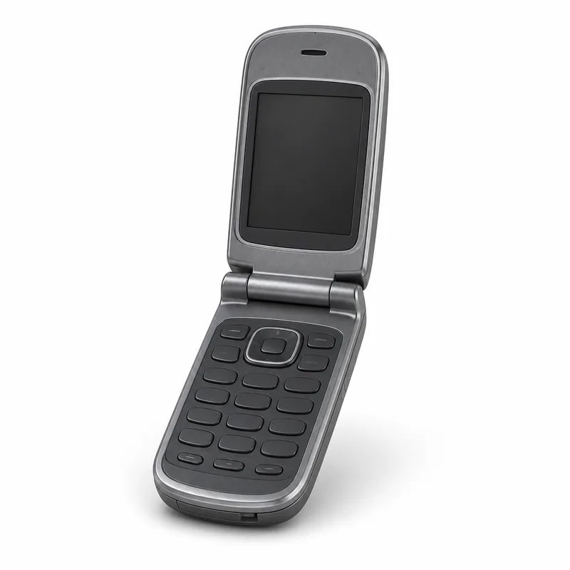 Older flip and button phone