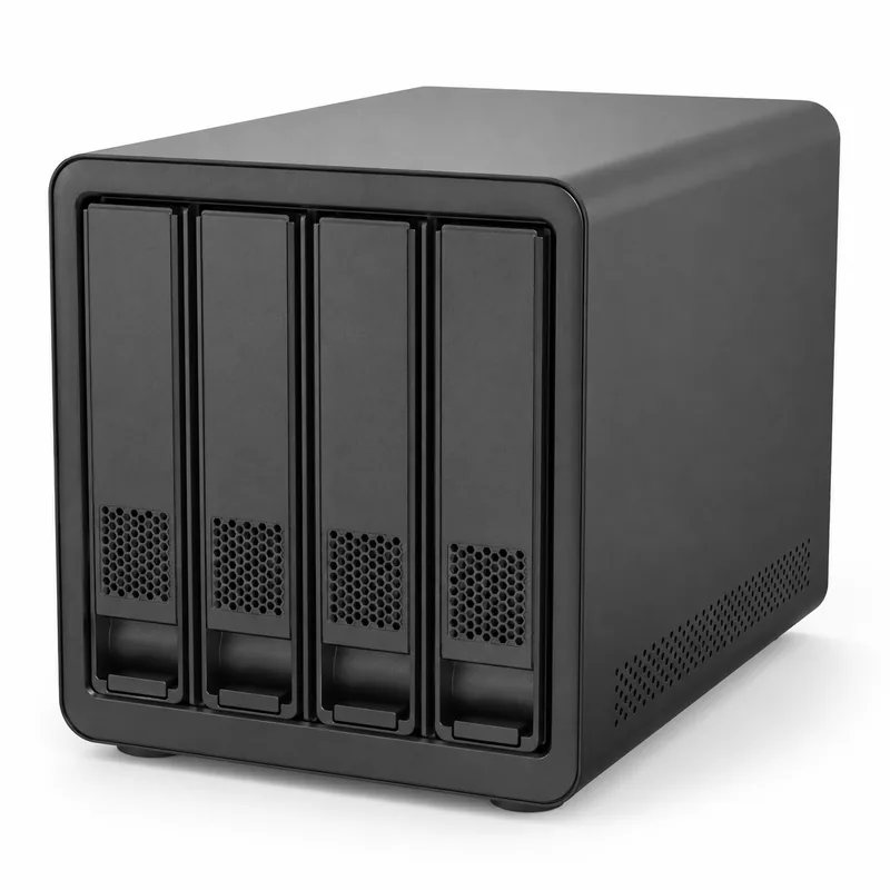 Desktop direct-attached RAID enclosure